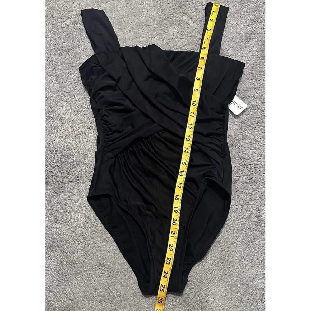 Miraclesuit One-piece Swimsuit Size 8 Ruched Slimming Wide Strap Underwire Cute - Picture 9 of 11
